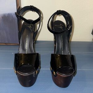 Giuseppe Zanotti Black Platform Shoes with Luxe Design